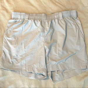 Columbia PFG Womens Shorts Light Blue Medium